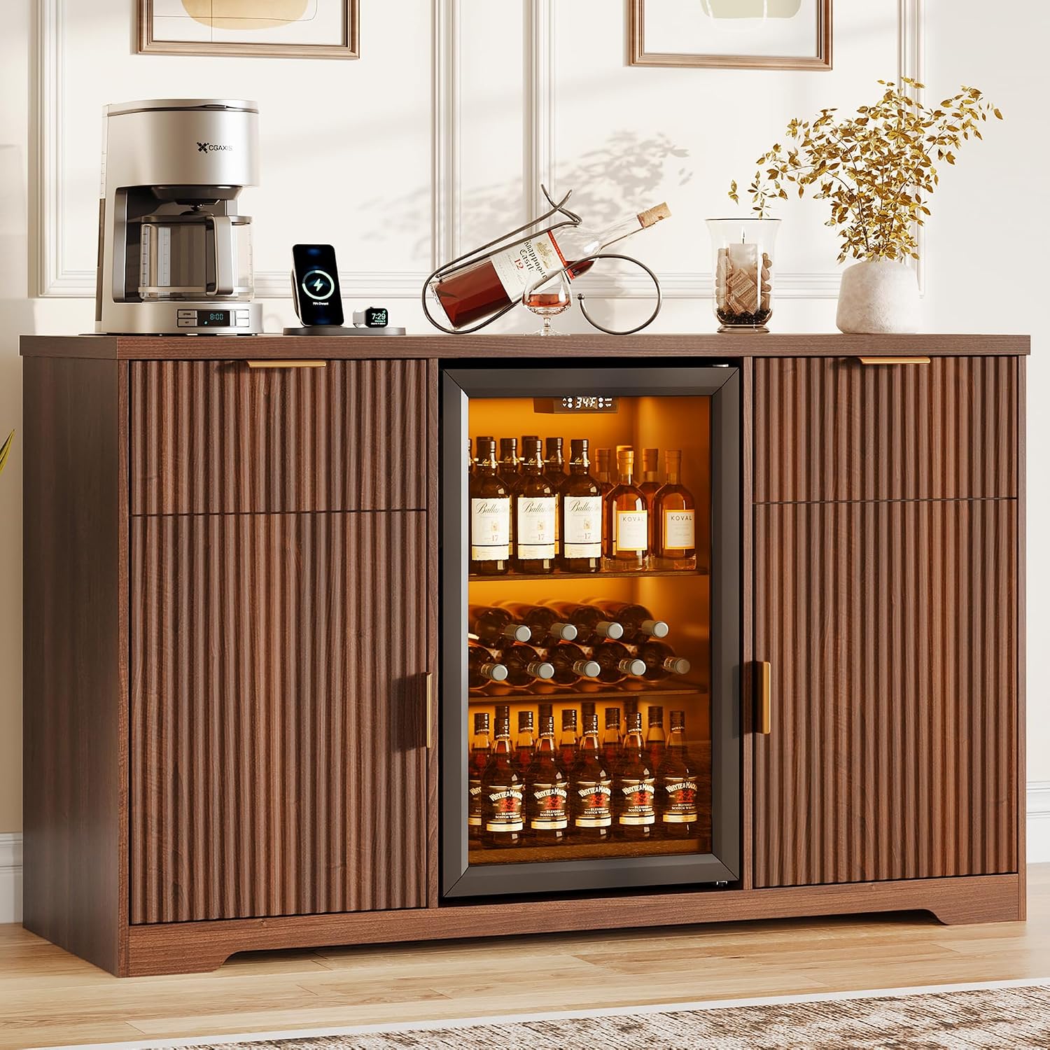 Home Bar And Fridge - Armário de Bar para Café de