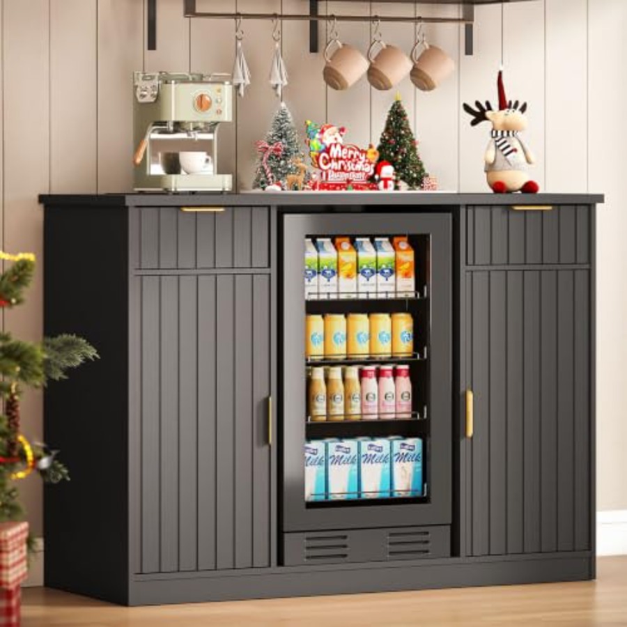 Home Bar And Fridge - Armário para Bar de Café 53