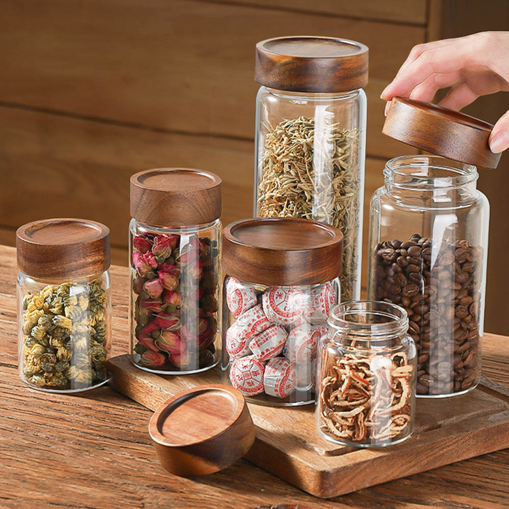 Highball Glass Set - Vidro de borosilicato alto com tampas,