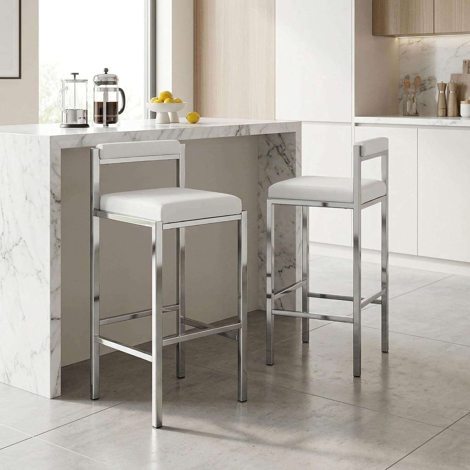 Home Bar And Counter - Conjunto de 2 Banquetas de Bar,