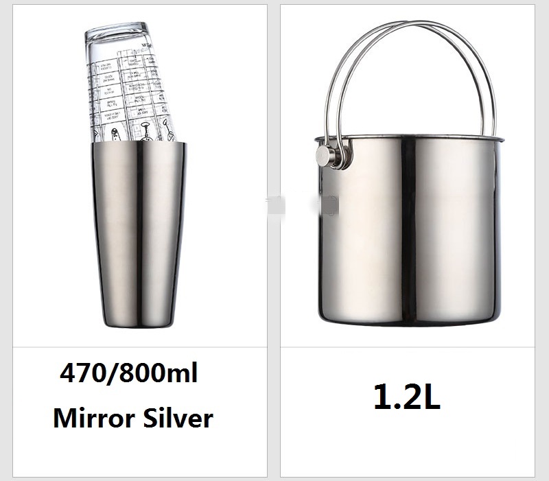 Boston Shaker Set - Conjunto de coqueteleira de aço inoxidável