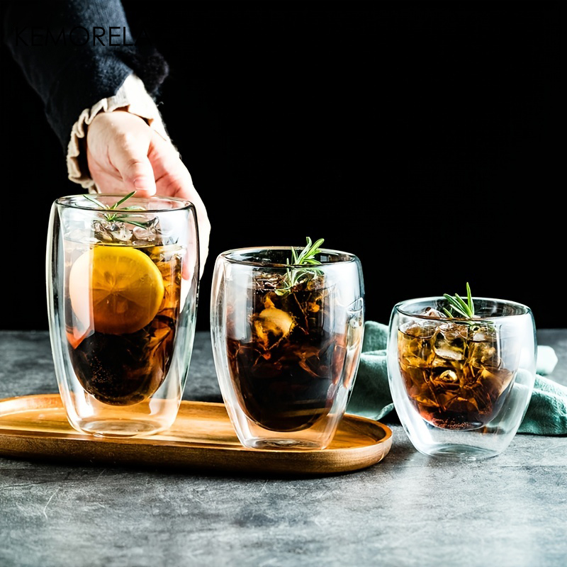 Highball Glass Set - Resistente ao calor dupla parede copo