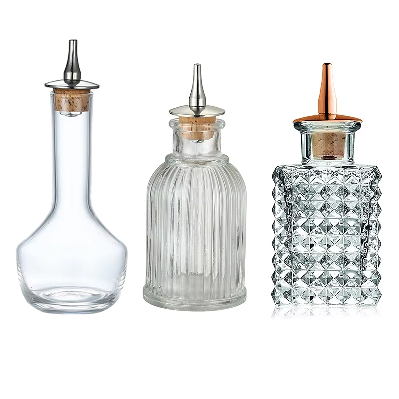 Bitters Bottle Set - Garrafa amargo-garrafa vintage de vidro, garrafas