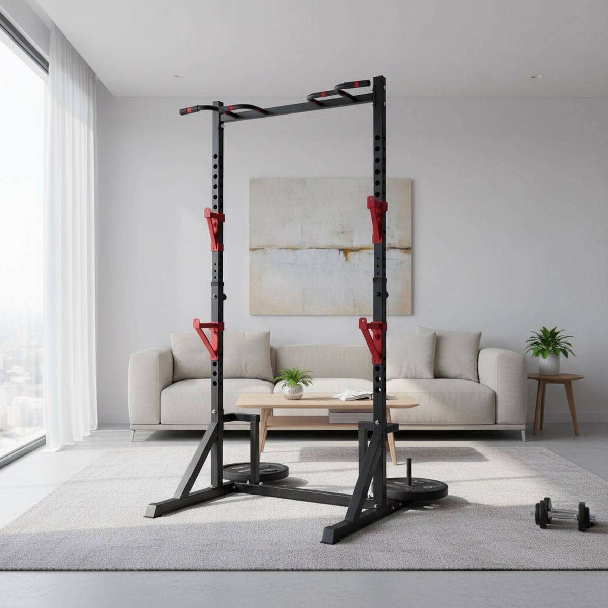 Rack de Força Ajustável com Ba - Home Bar And Gym avaliação e preço