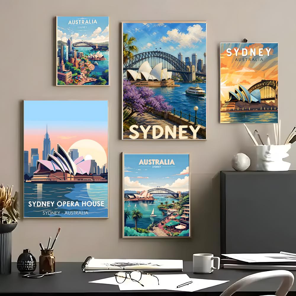 Pôster de Arte de Viagem de Sy - Home Bar Sydney avaliação e preço