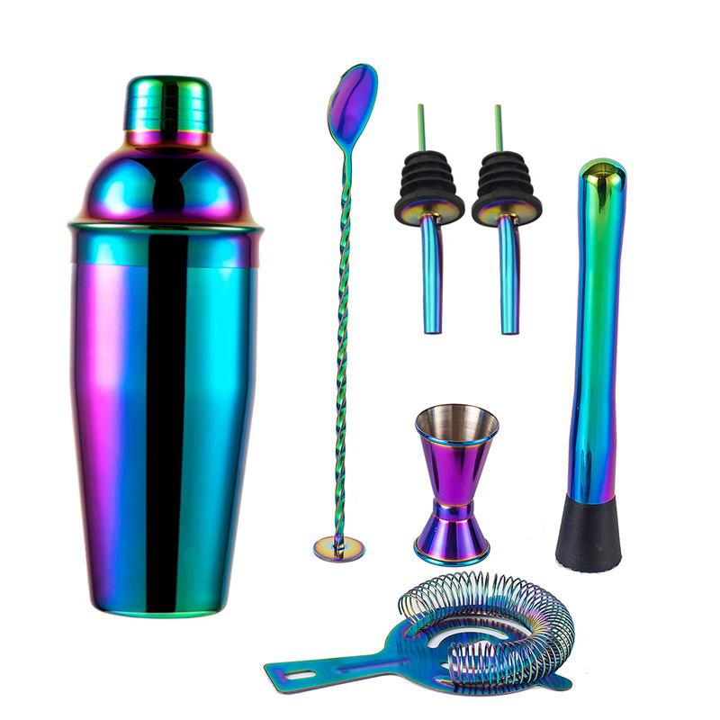 5/7 pçs arco-íris cocktail sha - Boston Shaker Set avaliação e preço
