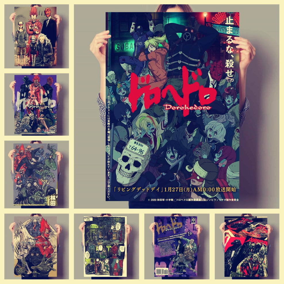 Dorohedoro Anime Vintage Canva - Home Bar Seating avaliação e preço